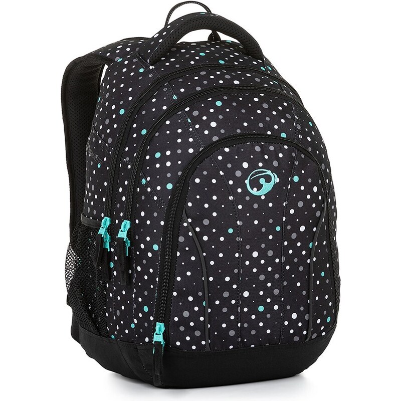 Bagmaster SUPERNOVA 23 A študentský batoh - čierno tyrkysový 63410108