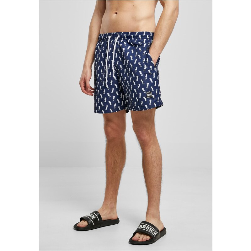 Urban Classics Navyseahorse pattern swimsuit shorts 50676944