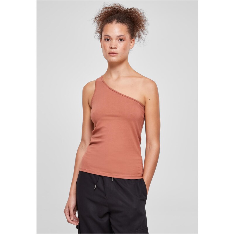 Urban Classics Womens asymmetrical terracotta top 50685448