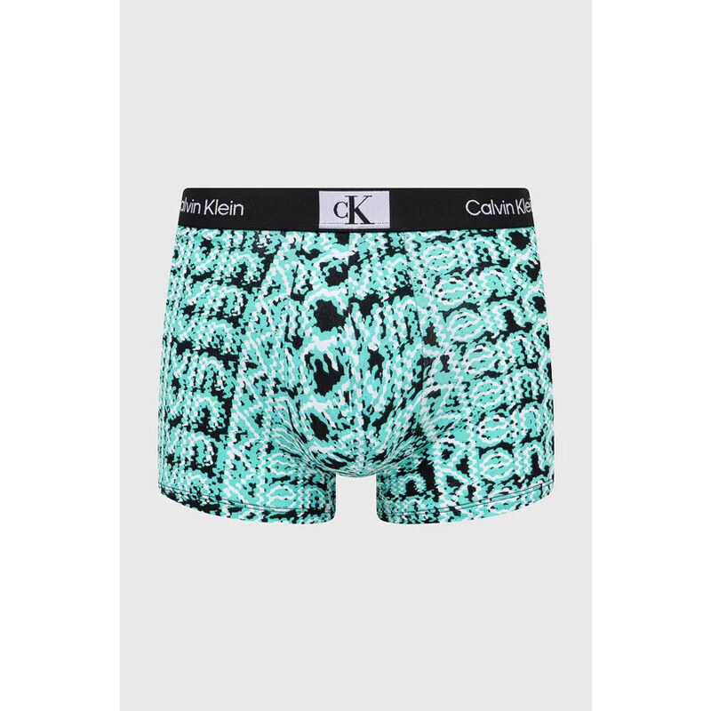 Pánske boxerky 000NB3403A AC5 tyrkys-čierno-biele - Calvin Klein 41248253