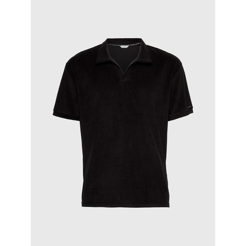 Pánska plážová polokošeľa KM0KM00842 BEH čierna - Calvin Klein 41249363