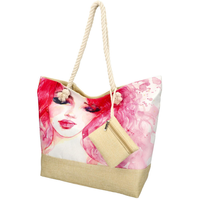 Linea Moda Veľká plážová taška v módnom dizajne 22087 motív 7 41086110