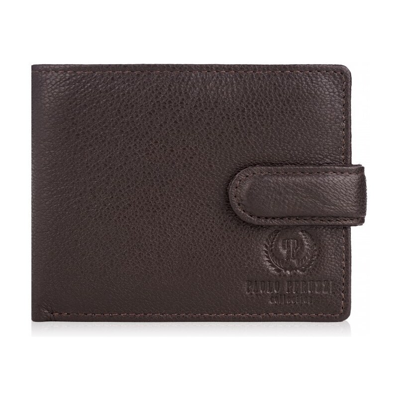 PAOLO PERUZZI Kožená peňaženka | hnedá T-76-BR 41085786