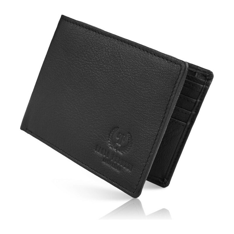 PAOLO PERUZZI Pánska kožená peňaženka | čierna T-76-BL 41085787