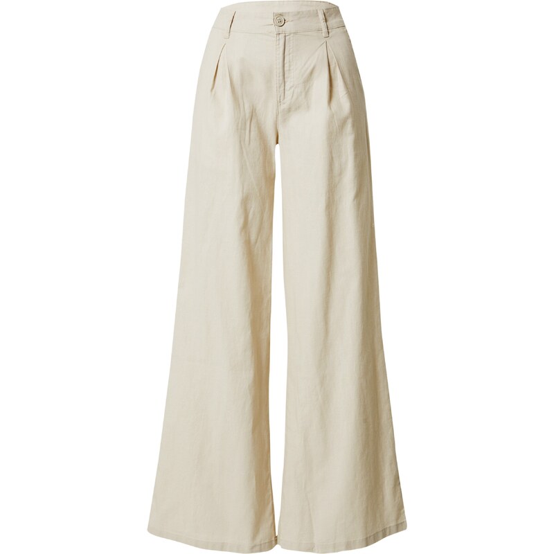 Urban Classics Plisované nohavice svetlobéžová 41107003