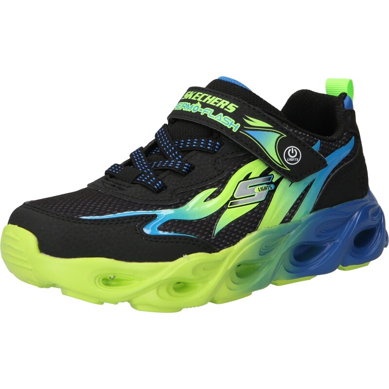 SKECHERS Tenisky modrá / limetová / čierna 41139010