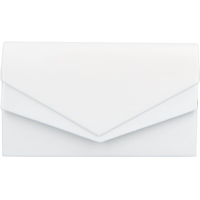 Dámska spoločenská listová kabelka biela - Delami Monica biela 42153709