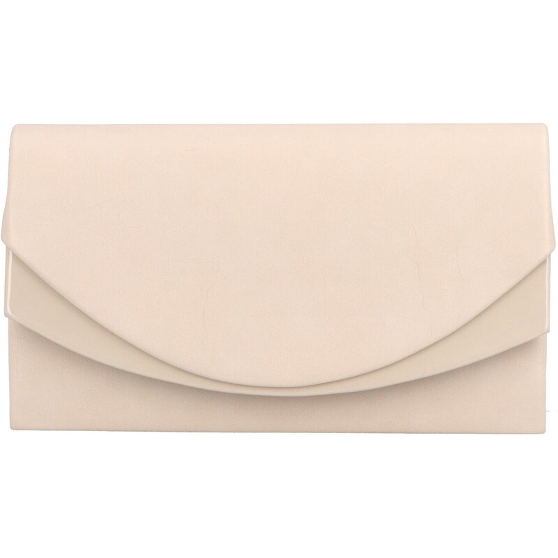 Dámska spoločenská listová kabelka béžová - Delami Kate béžová 42153713