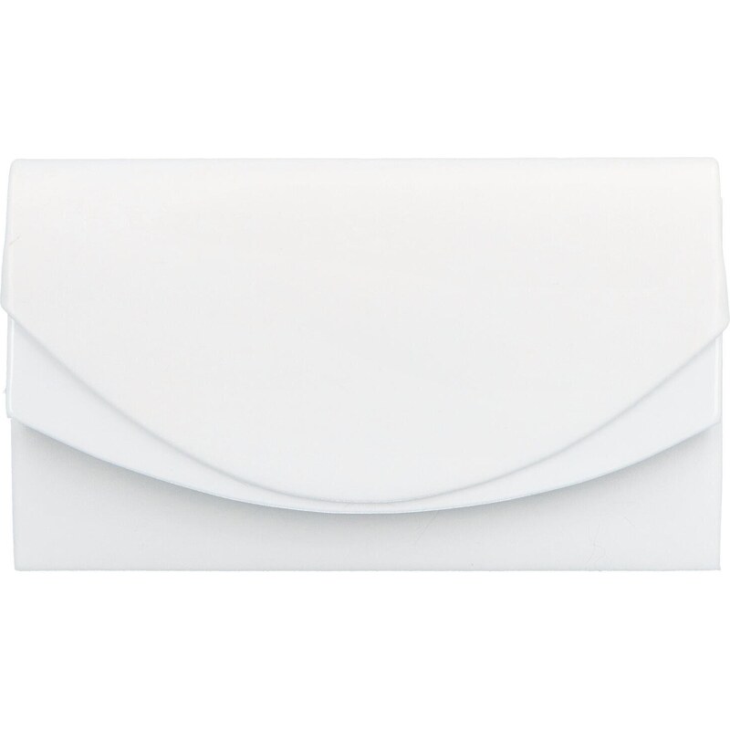 Dámska spoločenská listová kabelka biela - Delami Kate biela 42153712