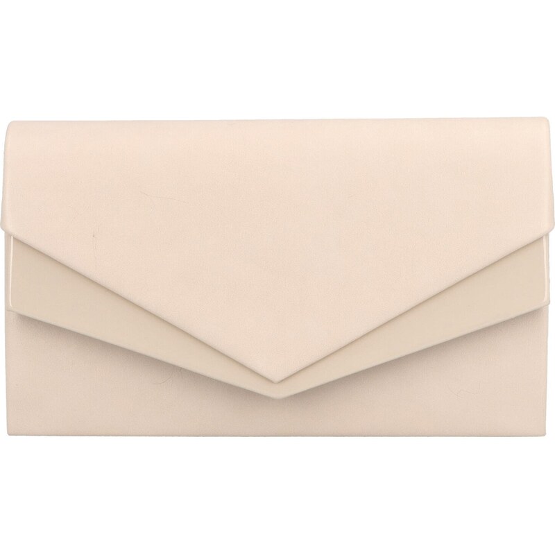 Dámska spoločenská listová kabelka béžová - Delami Monica béžová 42153710