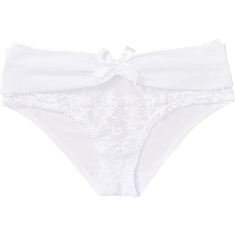 bonprix Bokové nohavičkys recyklovaným polyamidom, farba biela 44741217