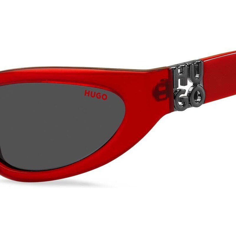 Slnečné okuliare HUGO pánske, červená farba