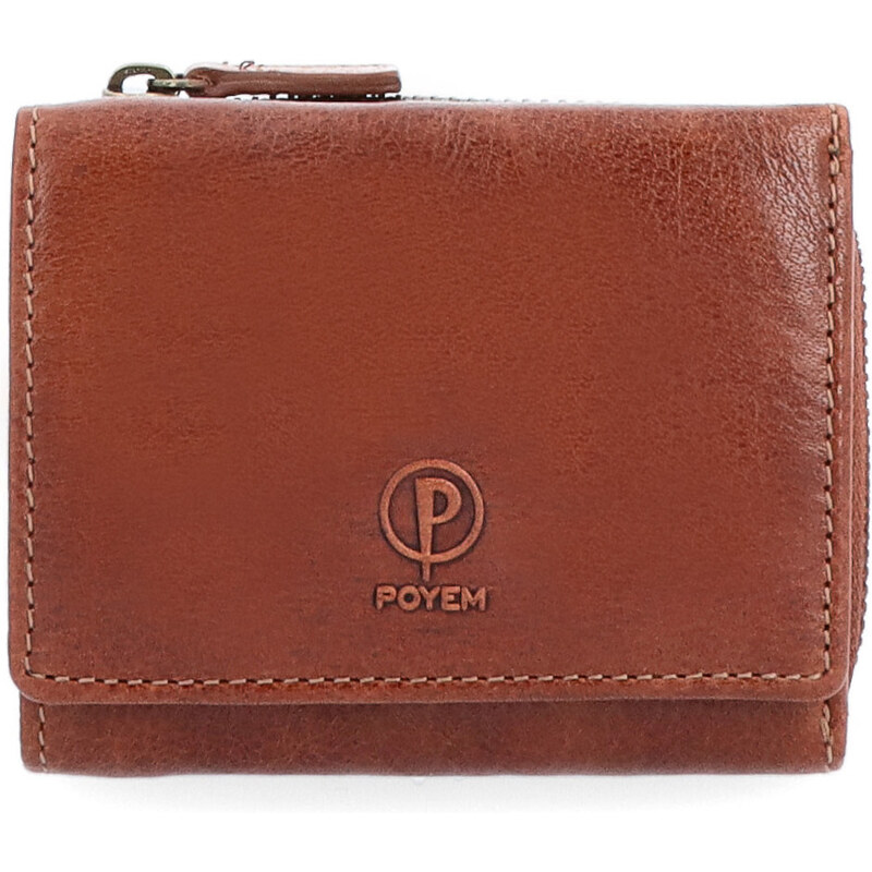 Dámska kožená peňaženka Poyem koňaková 5227 Poyem KO 64020007