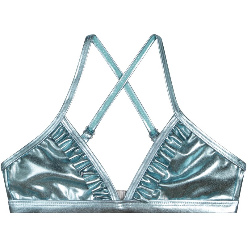 Dievčenské plavky dvojdielne metalická modrá MICHAEL KORS