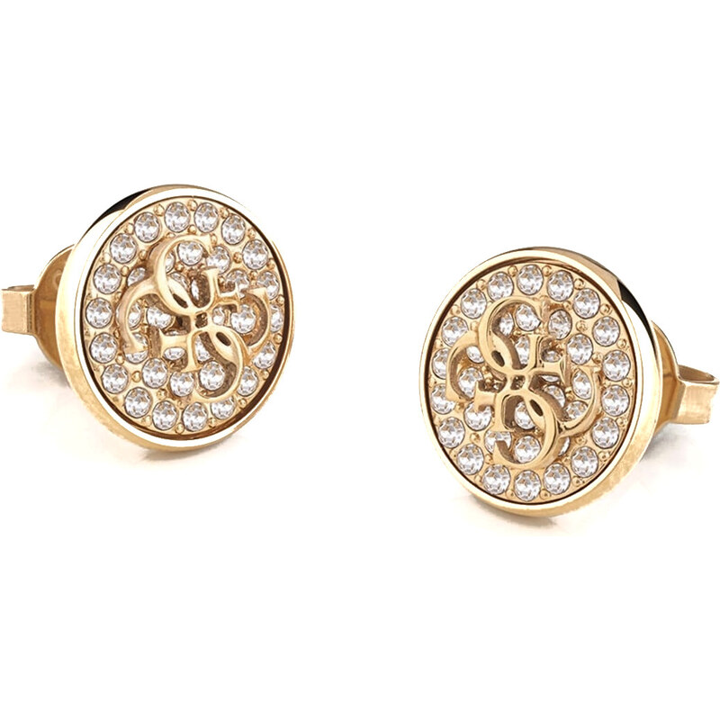 Guess Pôvabné pozlátené náušnice Dreaming Guess JUBE03129JWYGT/U 66591212