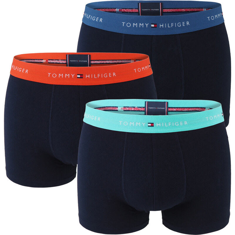 TOMMY HILFIGER - boxerky 3PACK signature cotton essentials black / 63441114