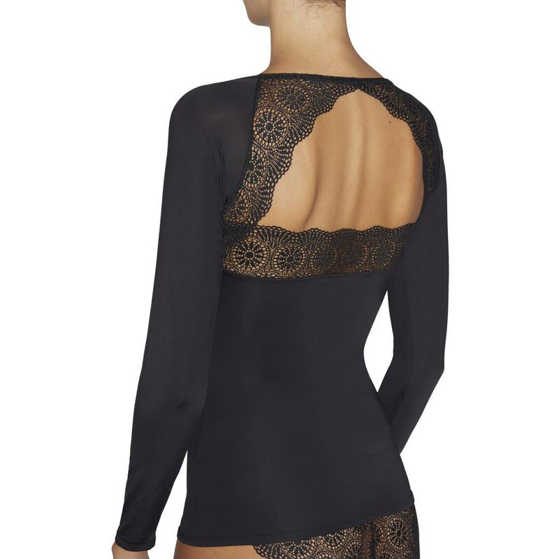 Dámske tričko s dlhým rukávom 19185 čierna - Ysabel Mora 41397199