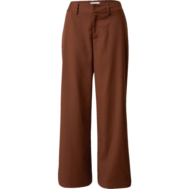 Bella x ABOUT YOU Nohavice s pukmi Dion gaštanová 54247854