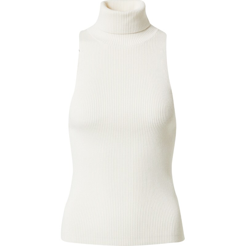 Bella x ABOUT YOU Vyšívaný top Rachel šedobiela 41263784