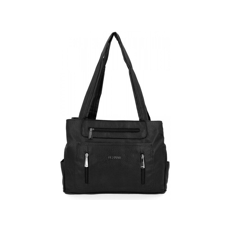 Dámská kabelka shopper bag Hernan čierna 3892 41217875