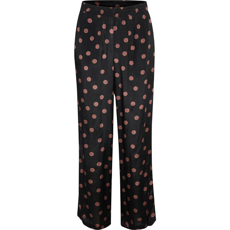 Kaffe Nohavice Jilli hnedá / čierna 54238715