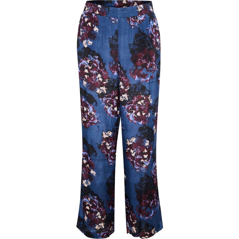 Kaffe Nohavice Jilli námornícka modrá / tmavomodrá / bordová 54238894