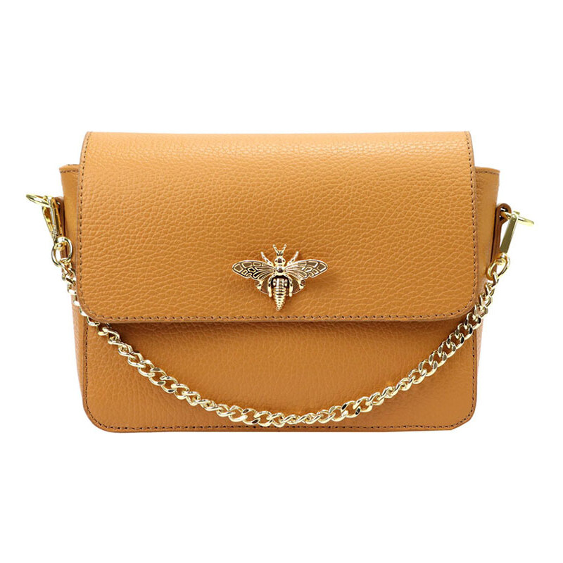 Gregorio Hnedá menšia kožená crossbody kabelka do ruky aj cez plece 41217657