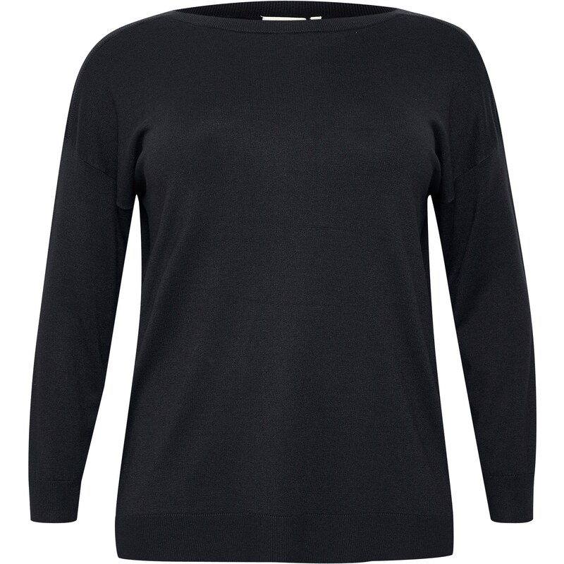 KAFFE CURVE Sveter Malanu tmavomodrá 54240941