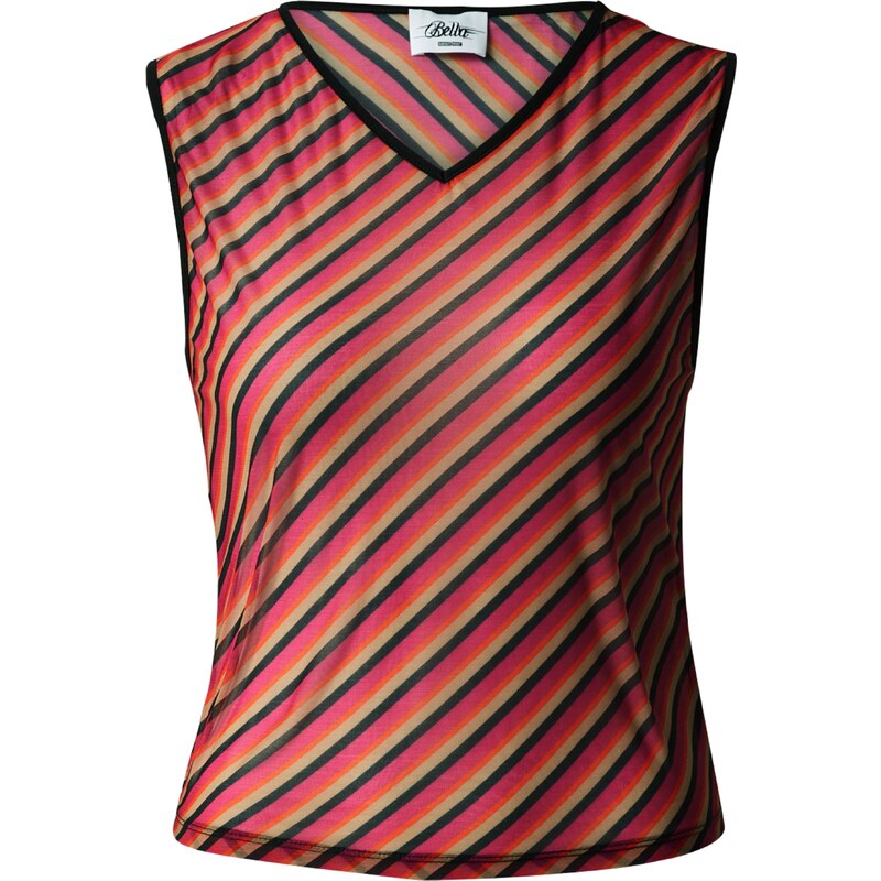 Bella x ABOUT YOU Top Diana piesková / ružová / ohnivo červená / 41302135