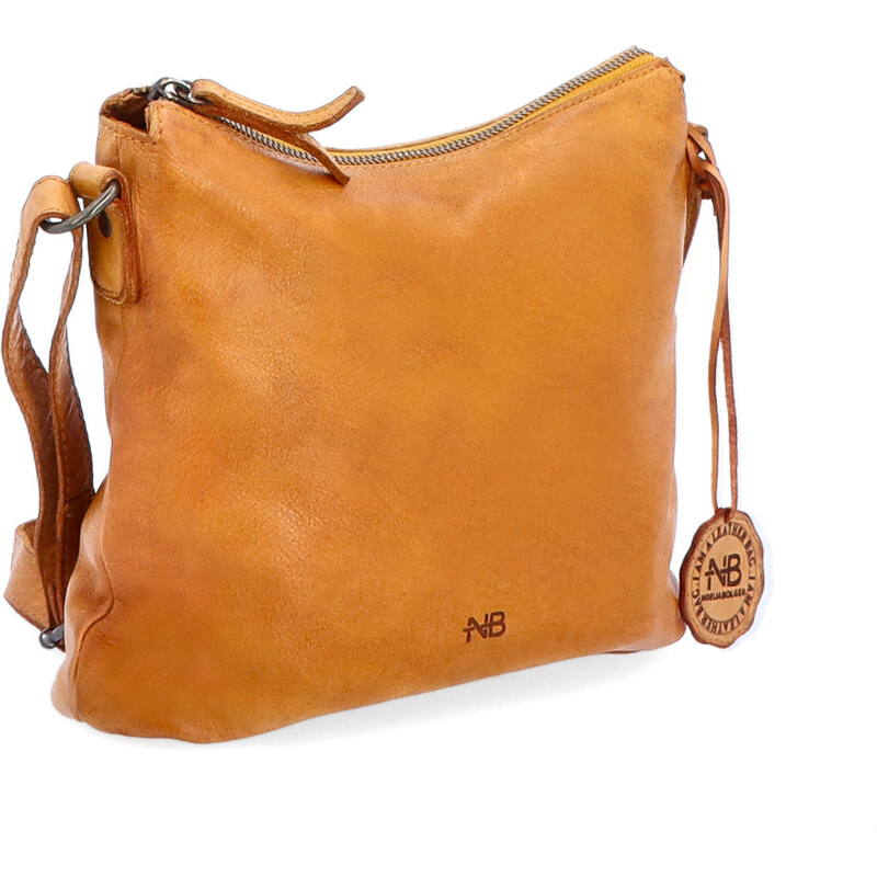 Kožená kabelka crossbody Noelia Bolger žltá NB 2400 ZLU 41287782