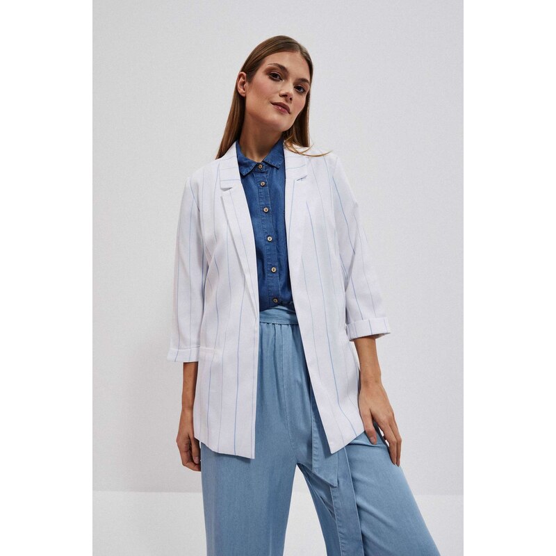 Marisse Womens Jacket L-Mr-4008 White 50683975