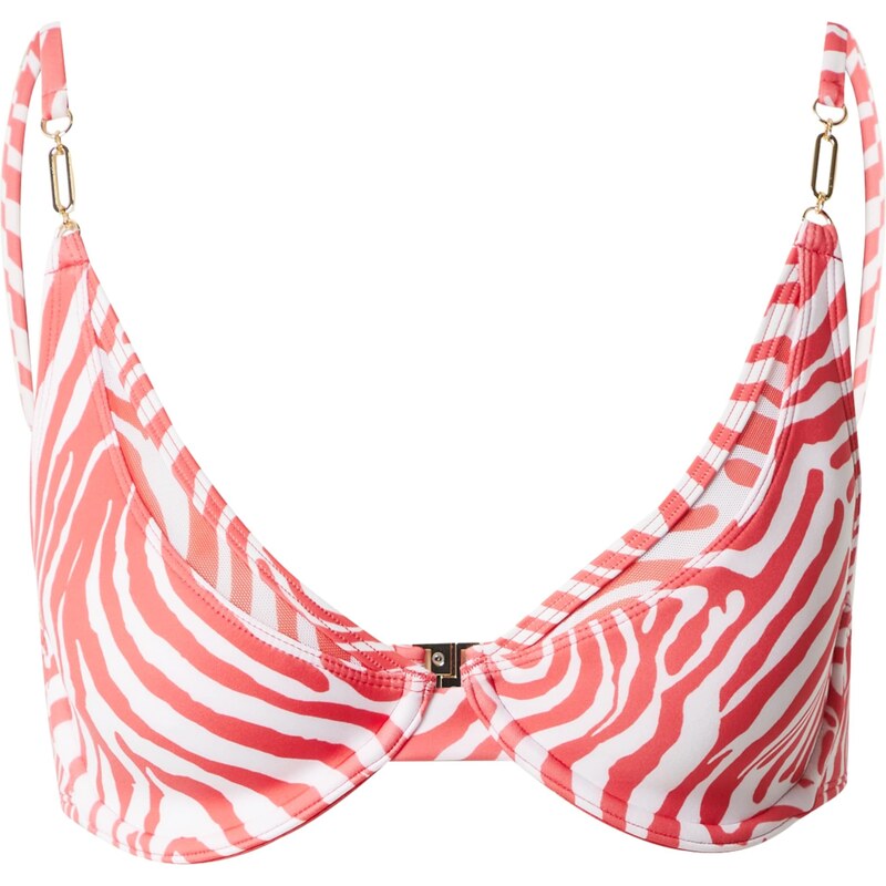 River Island Bikinový top červená / biela 65904950