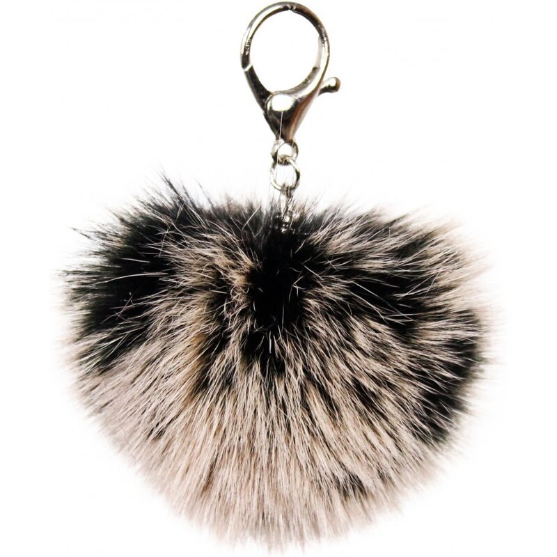Sikora Kožušinový prívesok ku kabelke líška L18 čierno - béžová 41314114