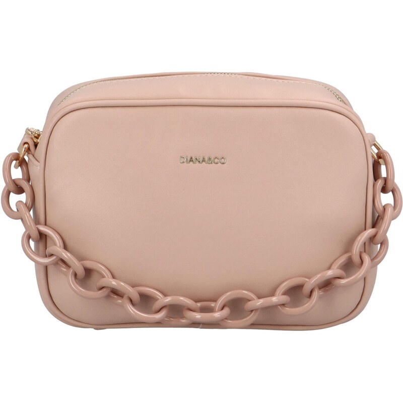 Dámska crossbody kabelka púdrovo ružová - DIANA & CO Aftery telová 41686633