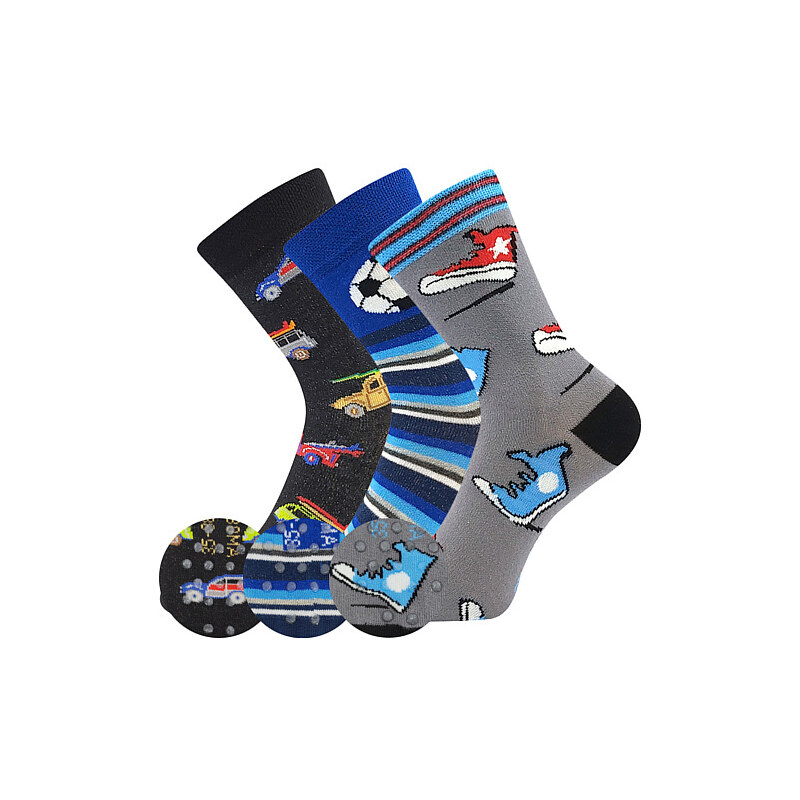 FILIP 05 ABS protišmykové detské ponožky Boma - TENISKY Kluk 35-38 3 41371607