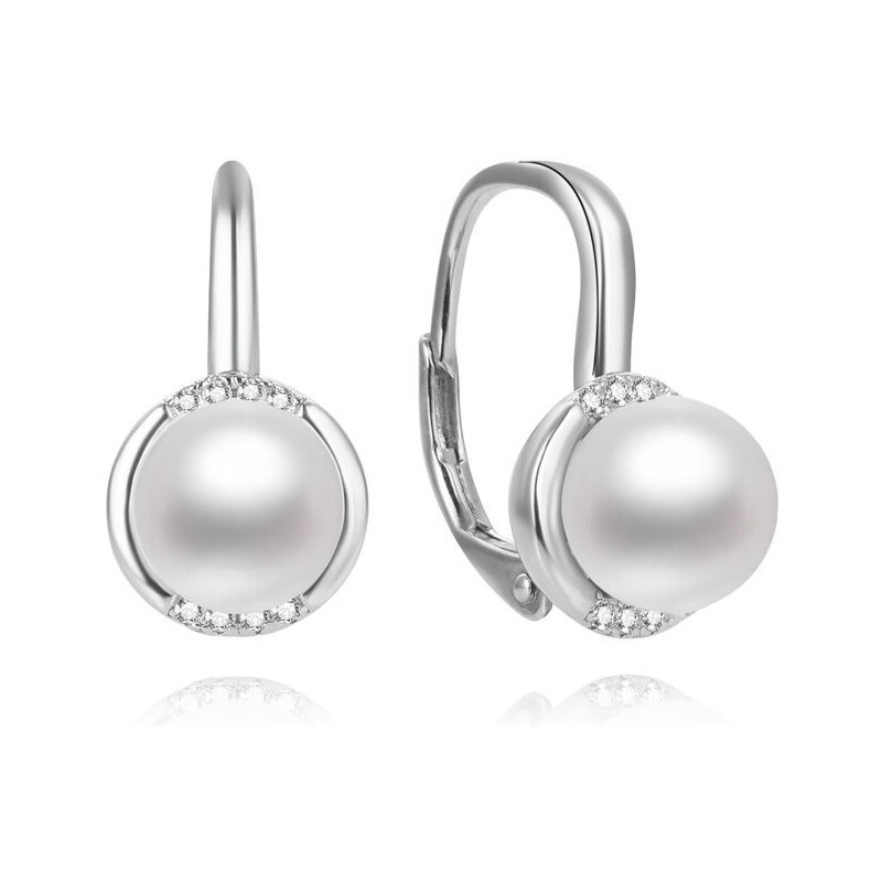 Olivie Strieborné náušnice PERLA 9 mm 7430 41345359