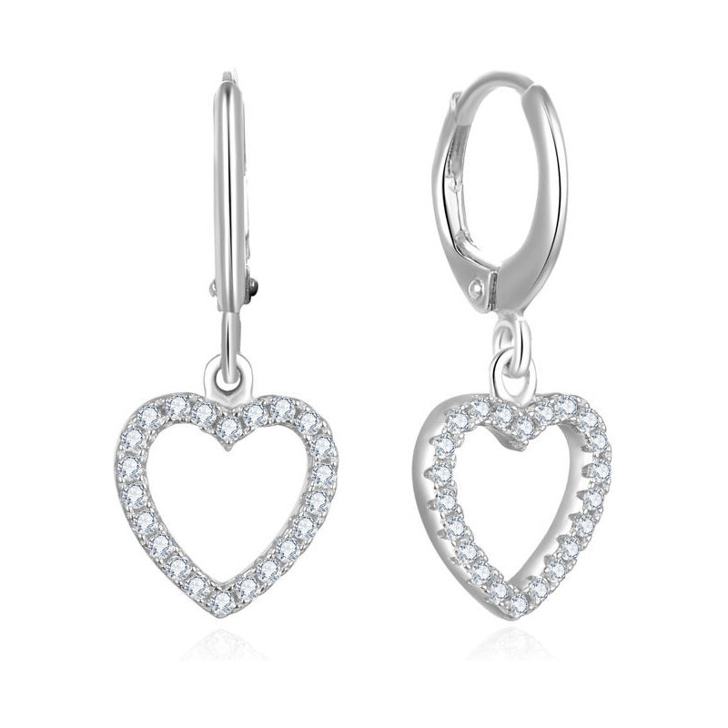 Olivie Strieborné krúžky SRDCE 7434 41345363