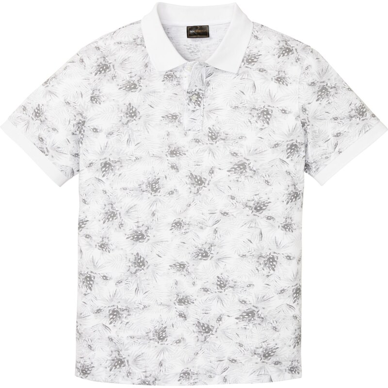 bonprix Polo tričko z bavlny, farba biela 45622572