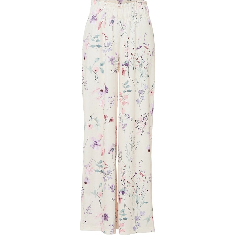 bonprix Džersejové nohavice zo vzdušného krepu, farba béžová 44794836