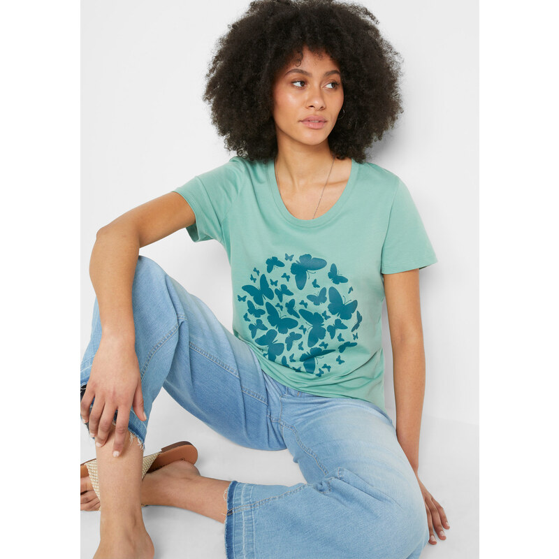 bonprix Tričko, farba zelená 45052224