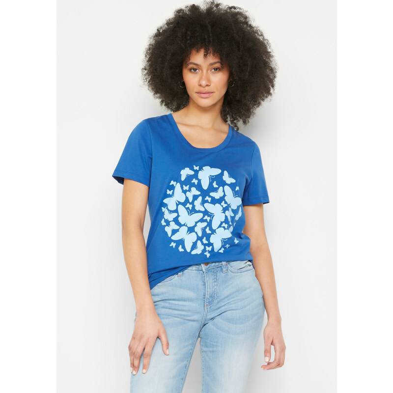 bonprix Tričko, farba modrá 45204127