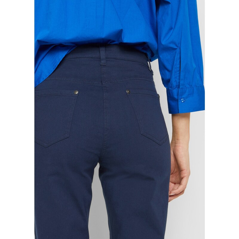 bonprix 7/8-ové nohavice High Waist, farba modrá