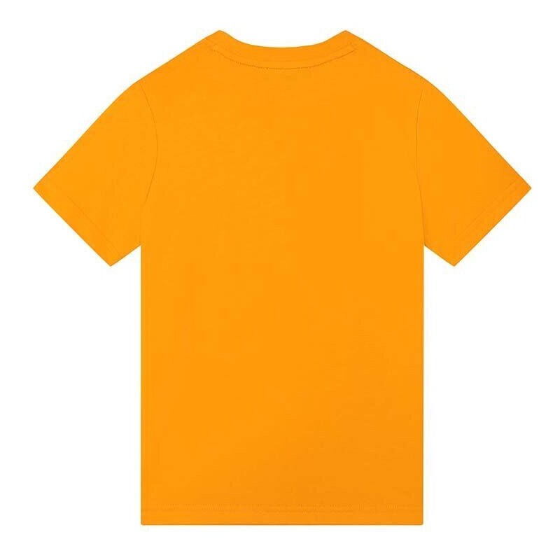 Detské bavlnené tričko Dkny oranžová farba, s potlačou