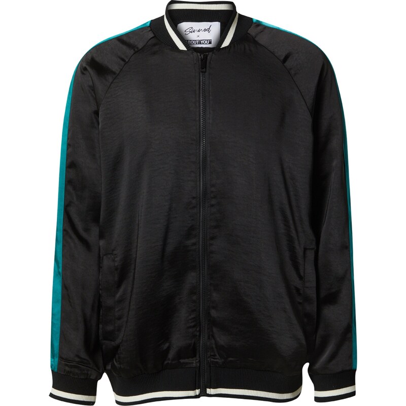 Sinned x ABOUT YOU Prechodná bunda Orlando smaragdová / čierna / biela 41385636