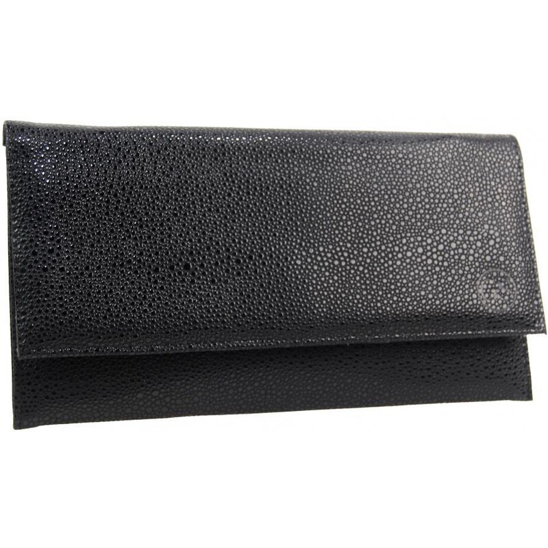 Elegantná čierna tenká dámska listová kabelka SP07 GROSSO 41359061