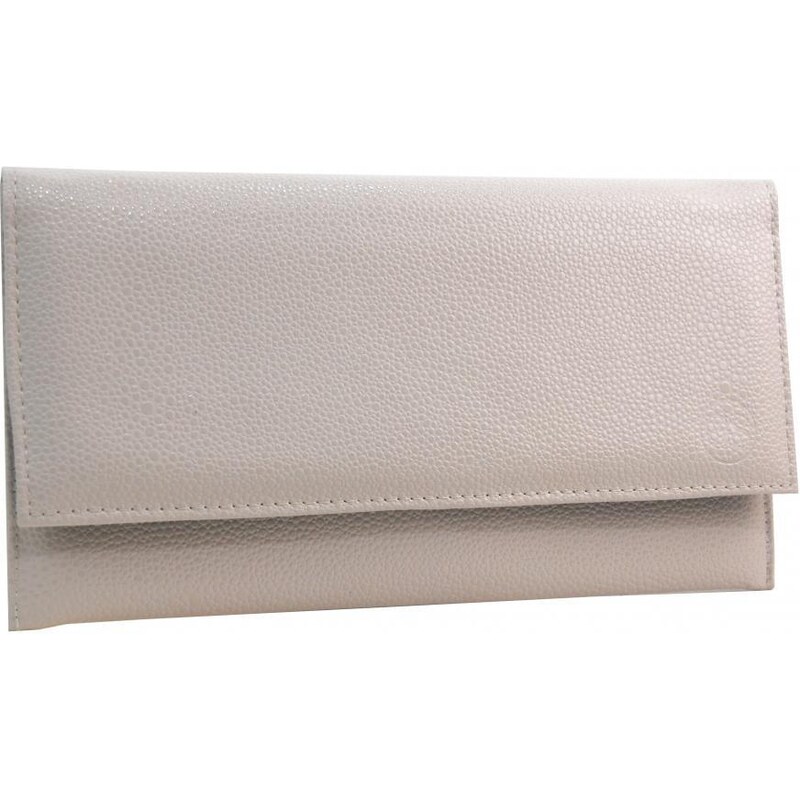 Elegantná béžová tenká dámska listová kabelka SP07 GROSSO 41359062