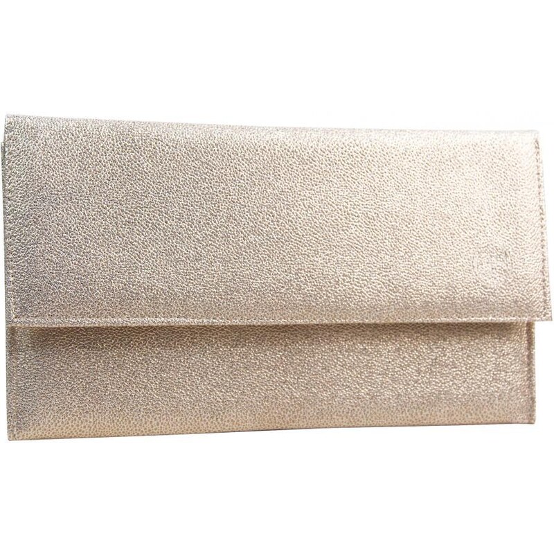 Elegantná zlatá tenká dámska listová kabelka SP07 GROSSO 41359064