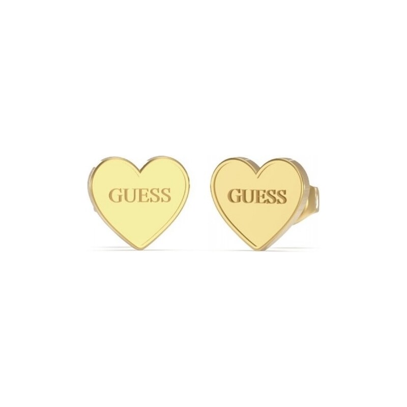 Guess Slušivé pozlátené náušnice Srdce JUBE02171JWYGT/U 66587513