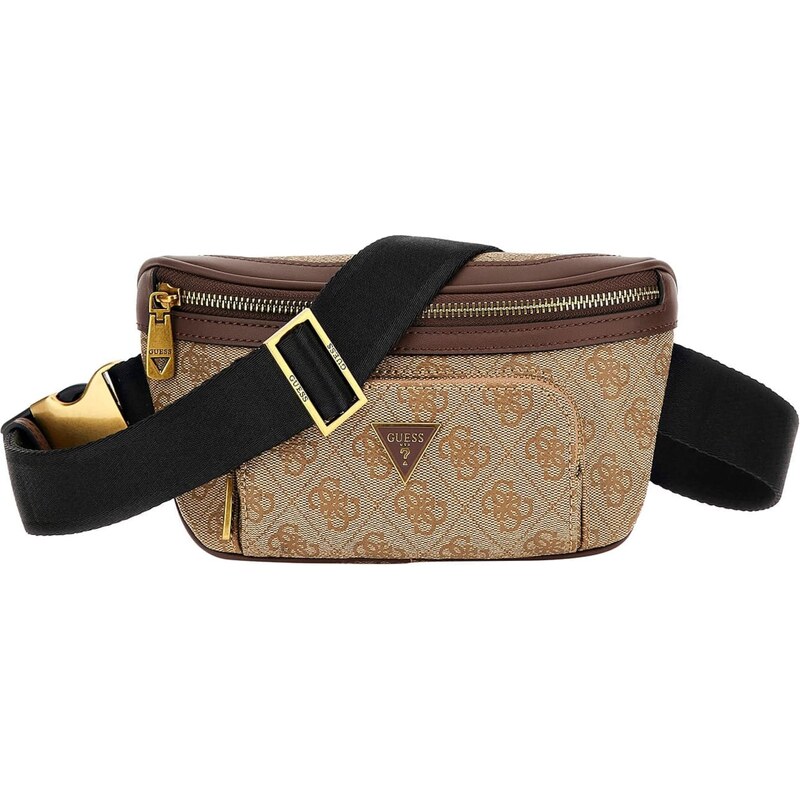 GUESS Ľadvinka MILANO SMART COMPACT BUM BAG béžová / hnedá 45718245