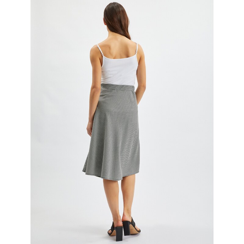 Orsay bielo-čierna dámska vzorovaná sukňa - ŽENY